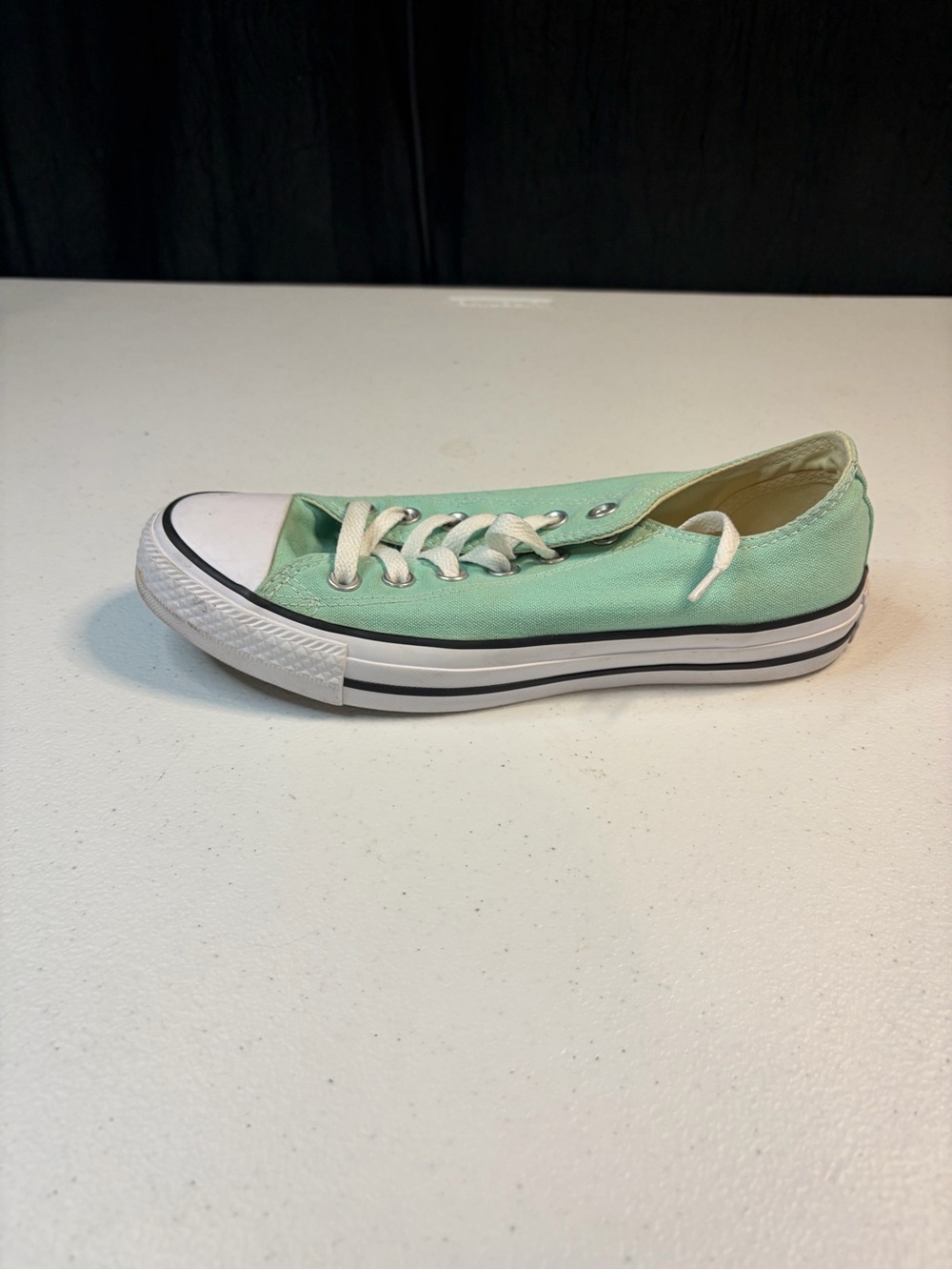 Converse Chuck Taylor All Star Low Top Mint Green Canvas Sneakers Women's Size 6 - Picture 4 of 10